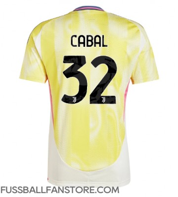 Juventus Juan Cabal #32 Replik Auswärtstrikot 2024-25 Kurzarm